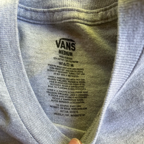VANS Classic T-Shirt in dark gray, gray & maroon - Picture 3 of 3